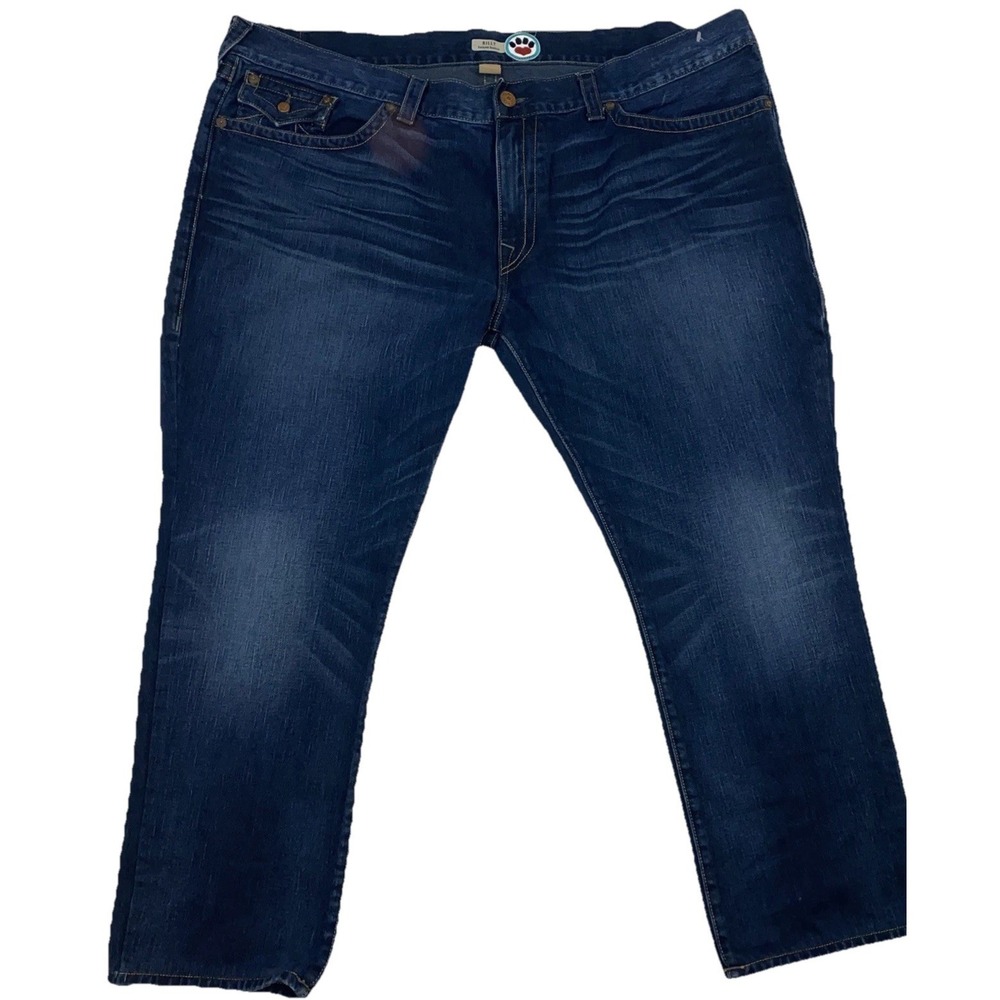 True Religion Billy Relaxed Bootcut Jeans 48X28 Zip Fly USA Made Flap Pockets